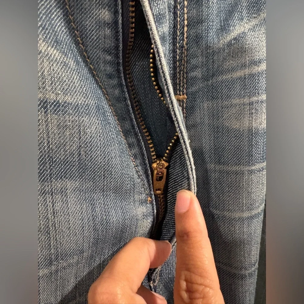 vintage Y2K silver tab levi’s boot cut size 38 x 32 actual distressed faded